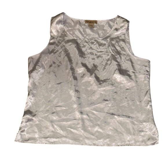 Notations Womens Sleeveless Top XL 100% Polyester Blouse - Picture 1 of 4